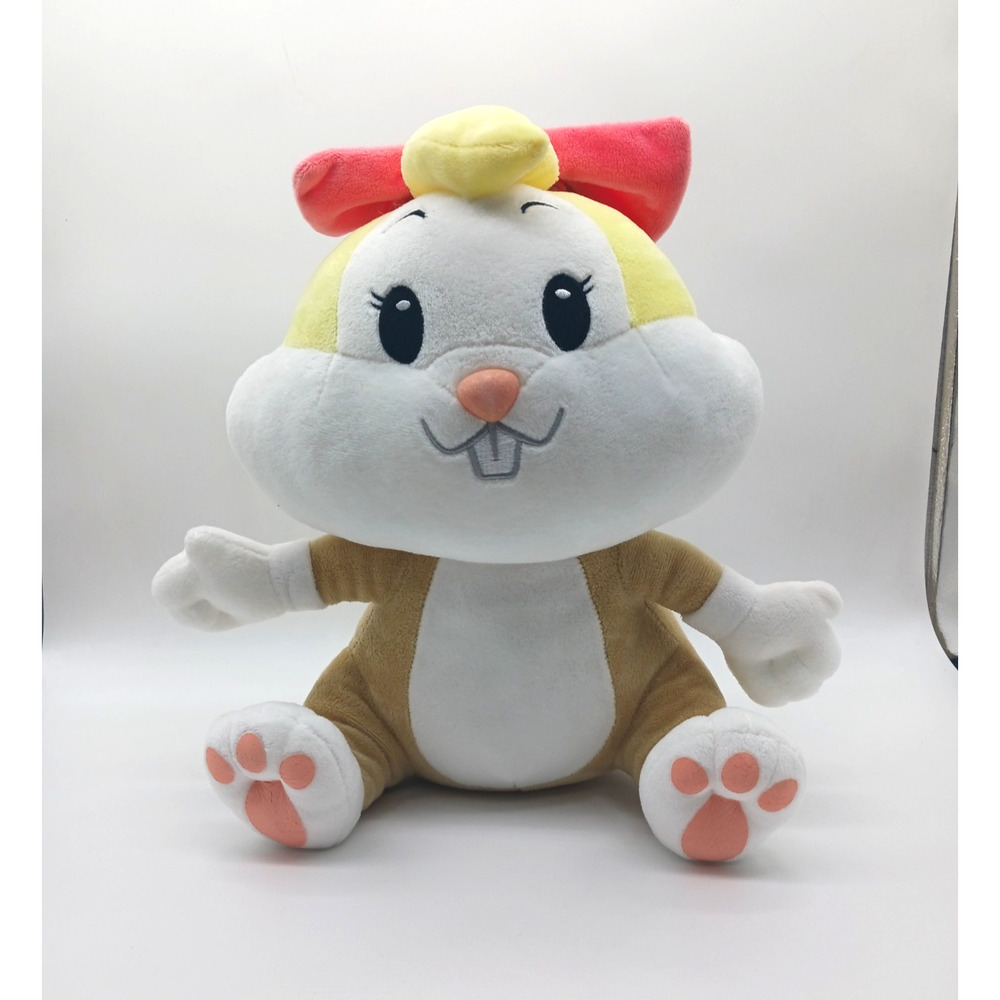 12" Six Flags Sitting Baby Lola Bunny Looney Tunes Plush Rabbit Big Head